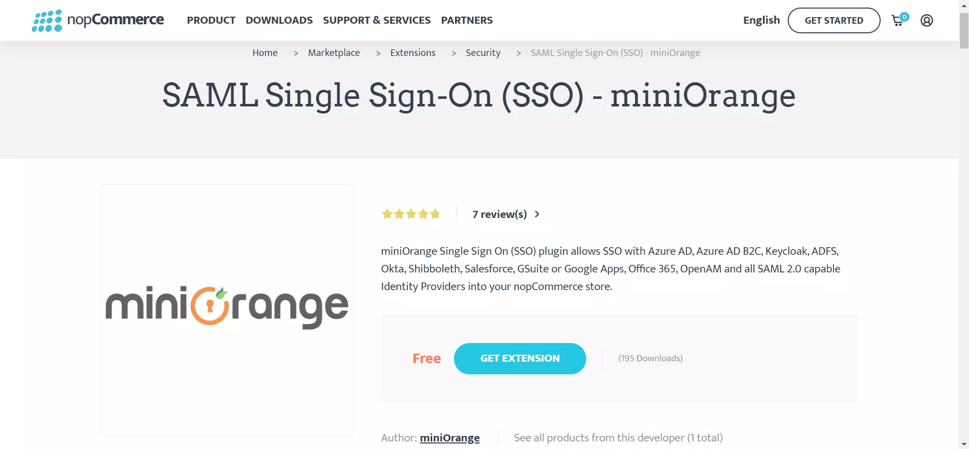 nopCommerce SAML Single Sign-On (SSO) - nopCommerce SAML SSO - Download miniOrange nopCommerce SAML SSO from nopCommerce Store