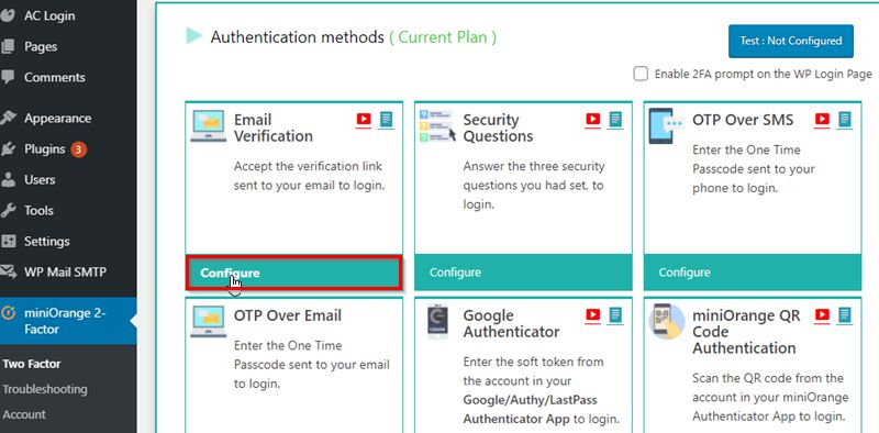 Configure Email Verification