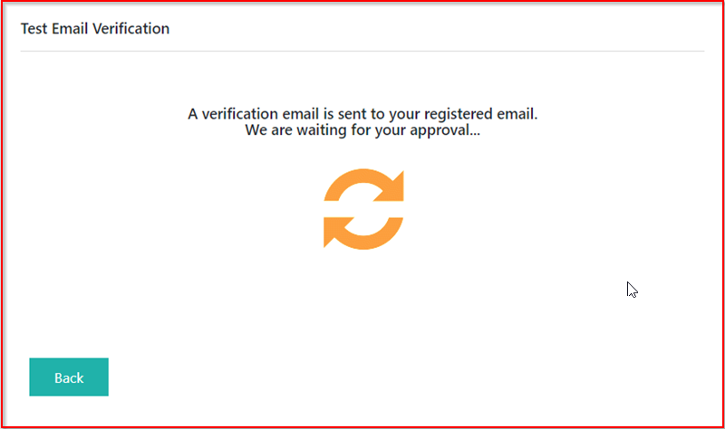 Accepting Email Verification Request