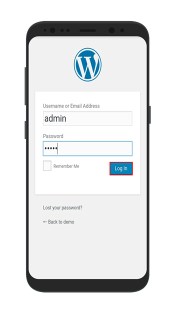 accessing wp site from phone