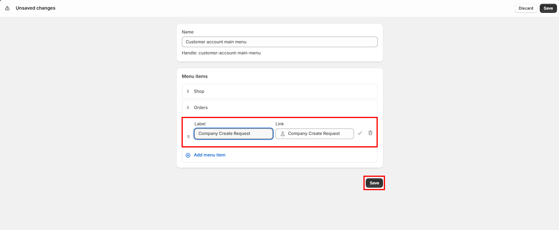 Add Create Company Request
