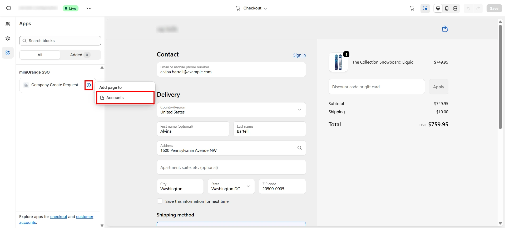 Add Create Company Request