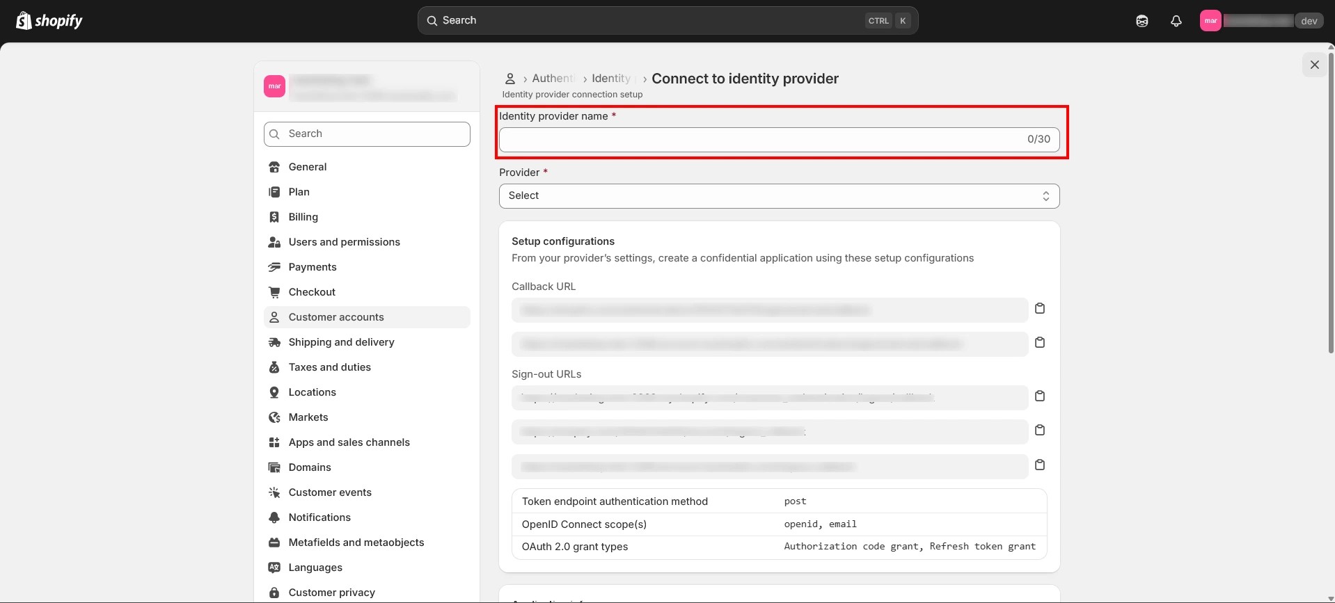 In Setup B2B, Click Setup