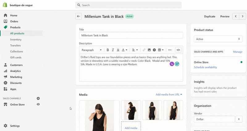 How to configure Sold Tag