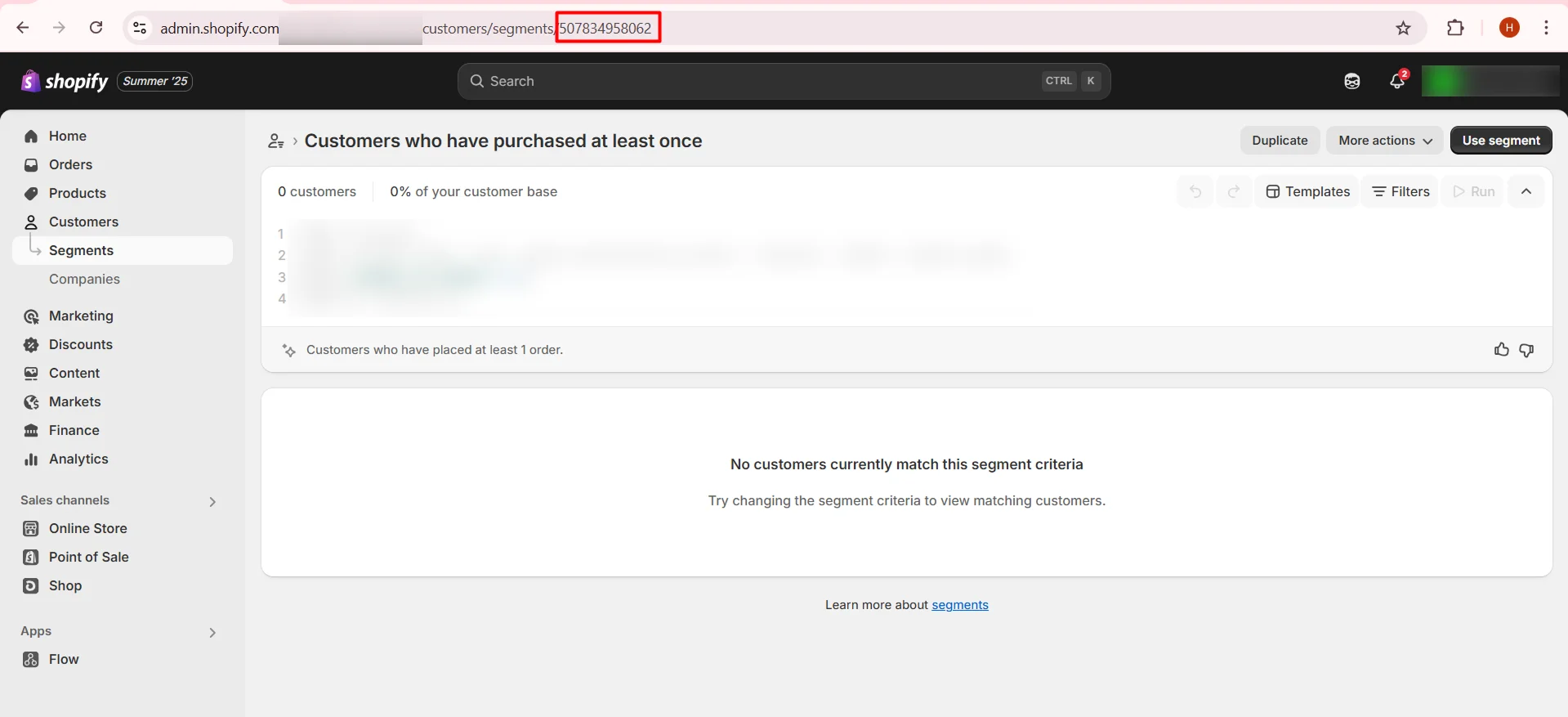 create customer segment