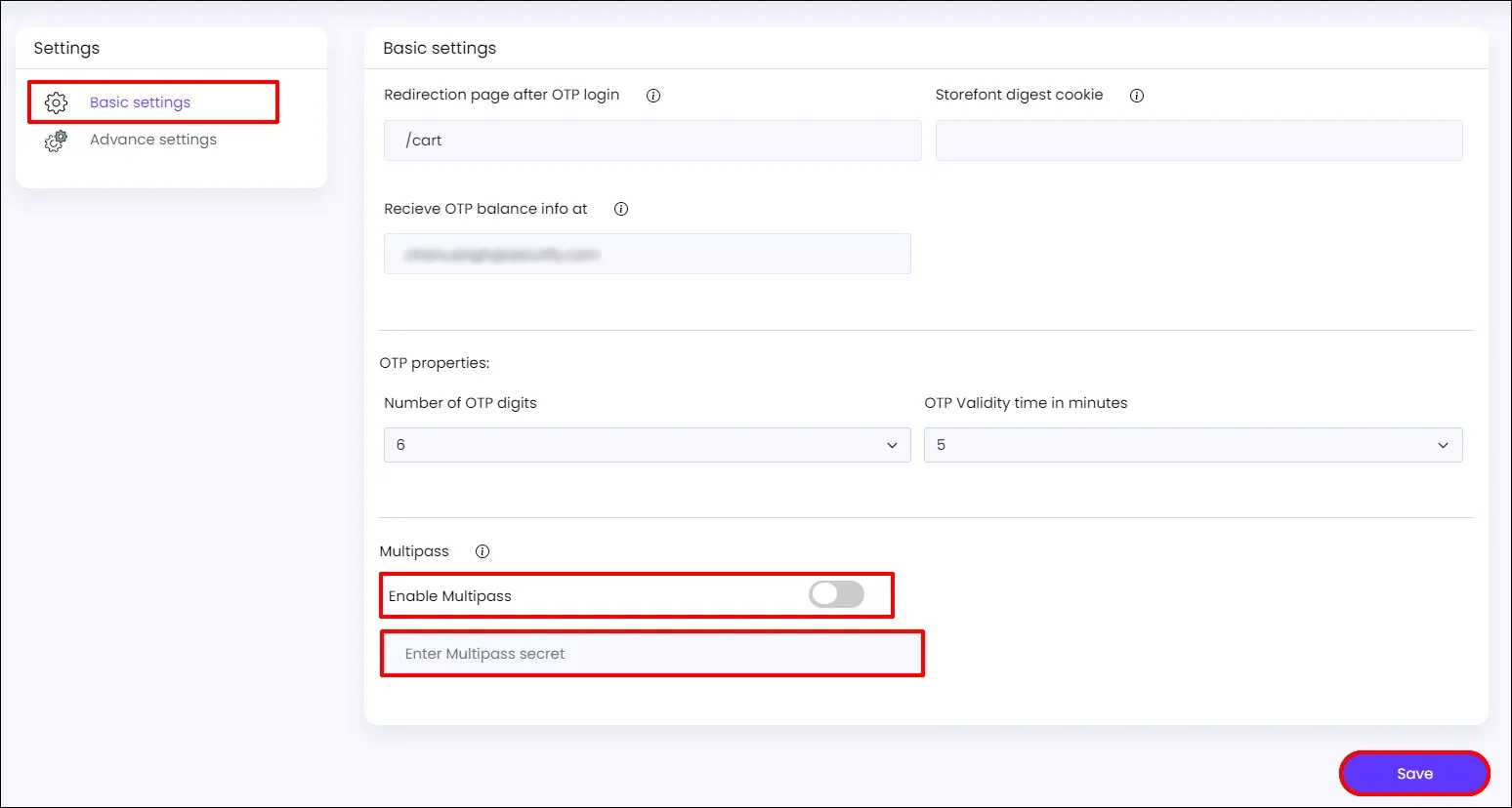 OTP Login for Shopify Plus Store