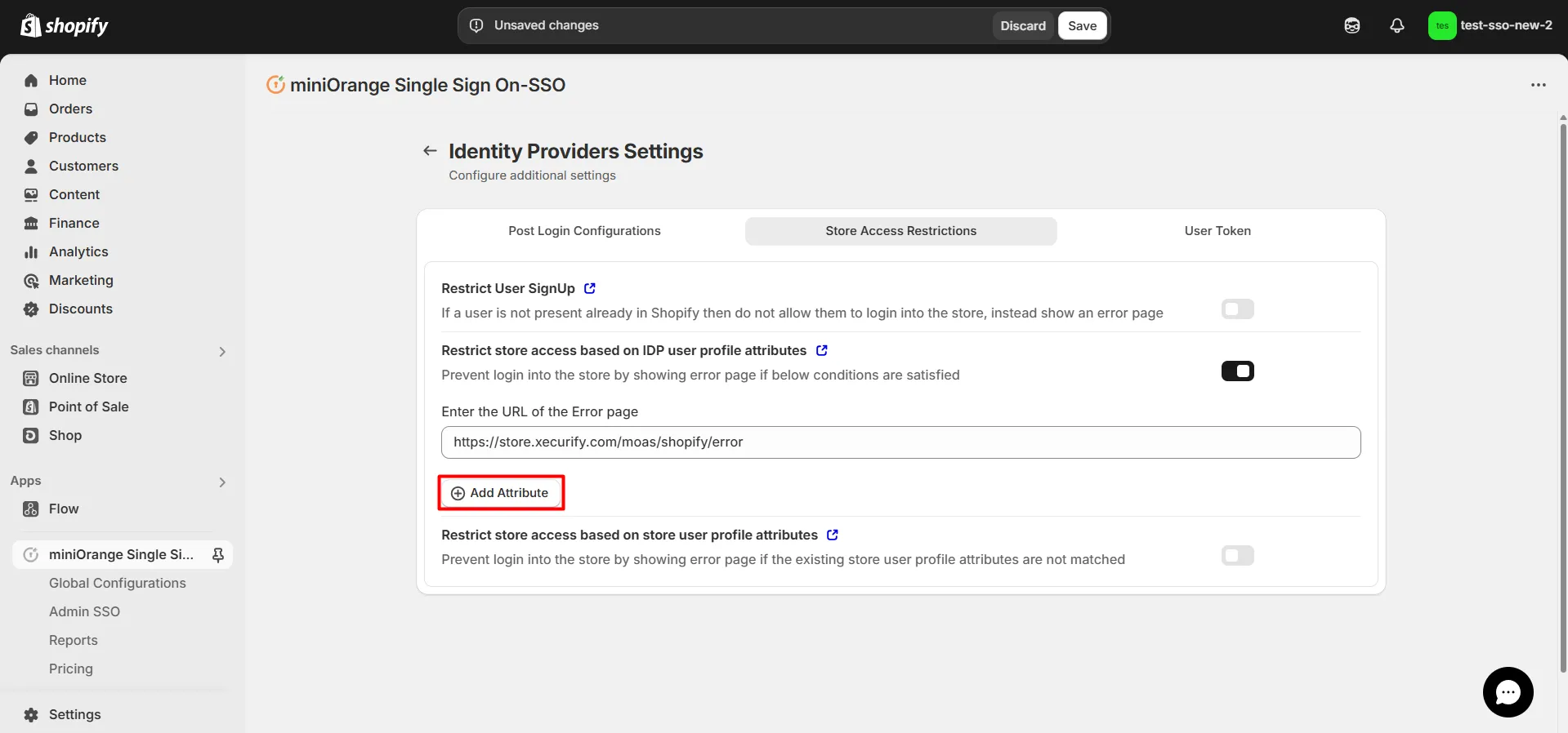 add attribute to restrict access
