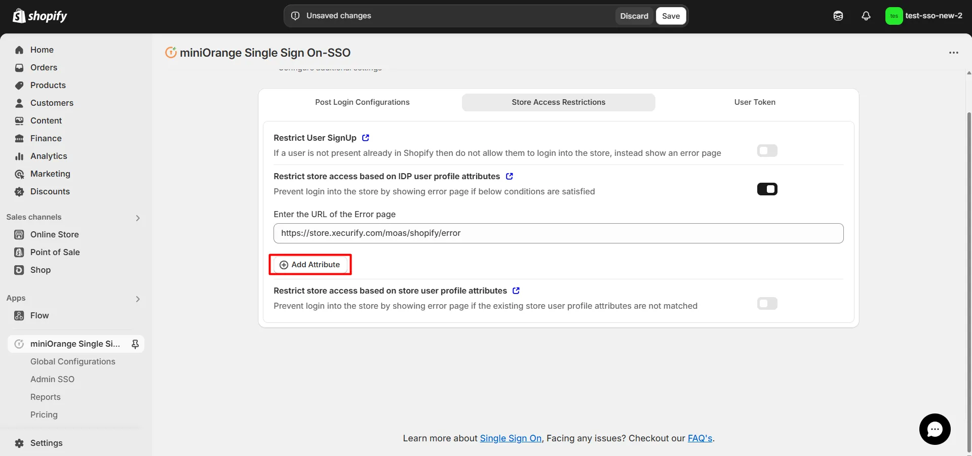 add attribute to restrict access