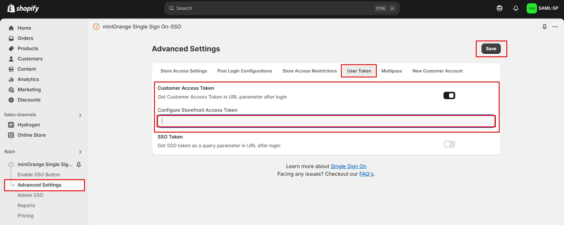 Enable Multipass SSO