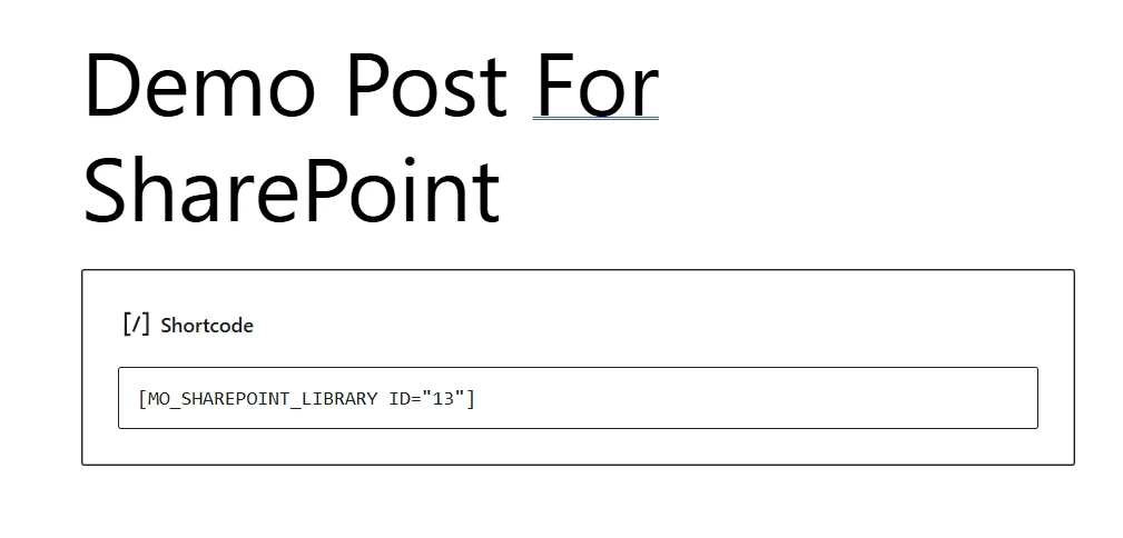 Paste the Shortcode in Page or Post