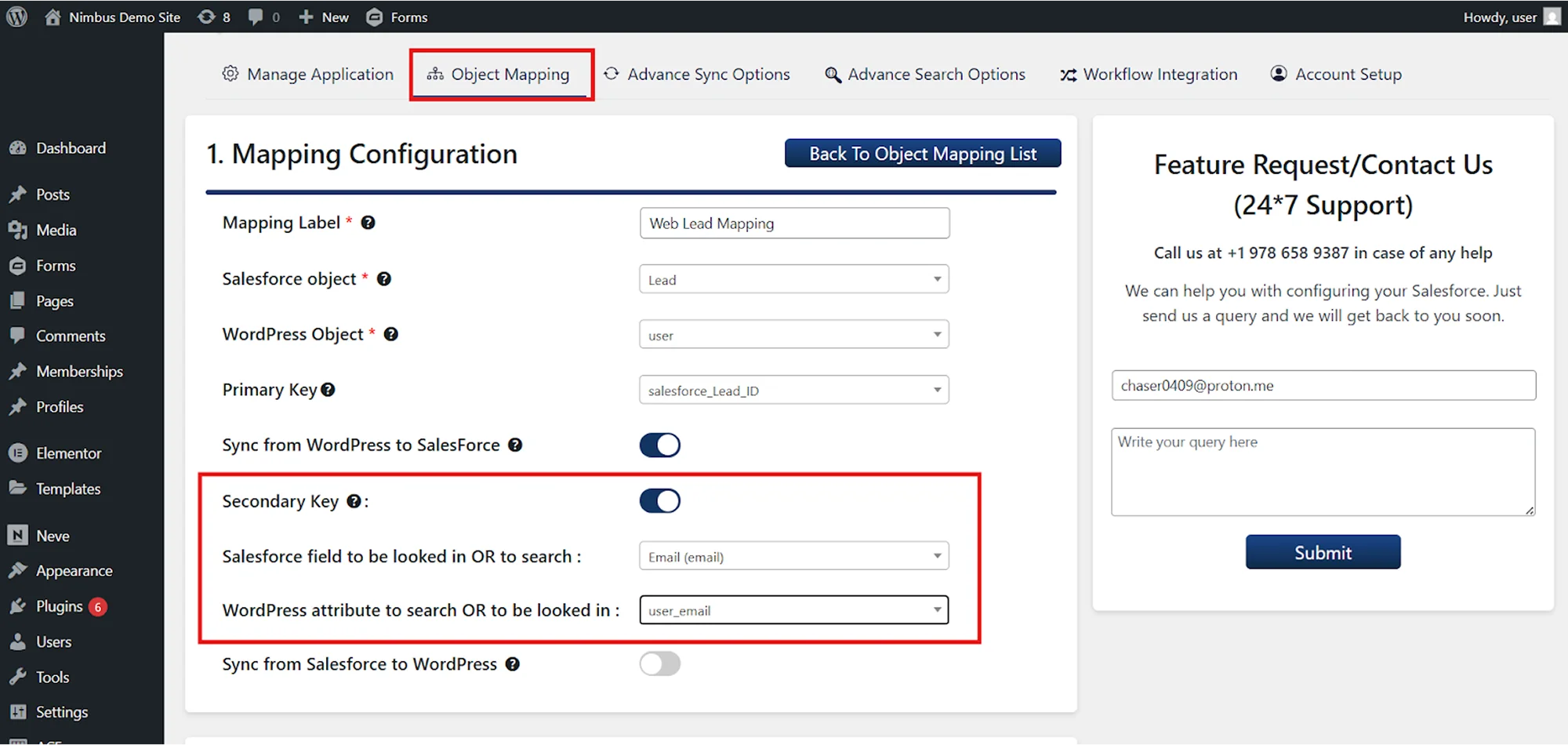 Configure Secondary Key Lookup Mapping